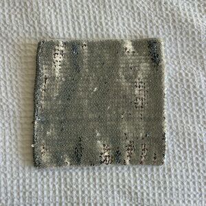 Silver Sequin Crop Tube Top